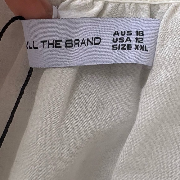 Faithfull the Brand Teatro Midi Dress in White Size US12 or AU 16/ XXL - Picture 7 of 9